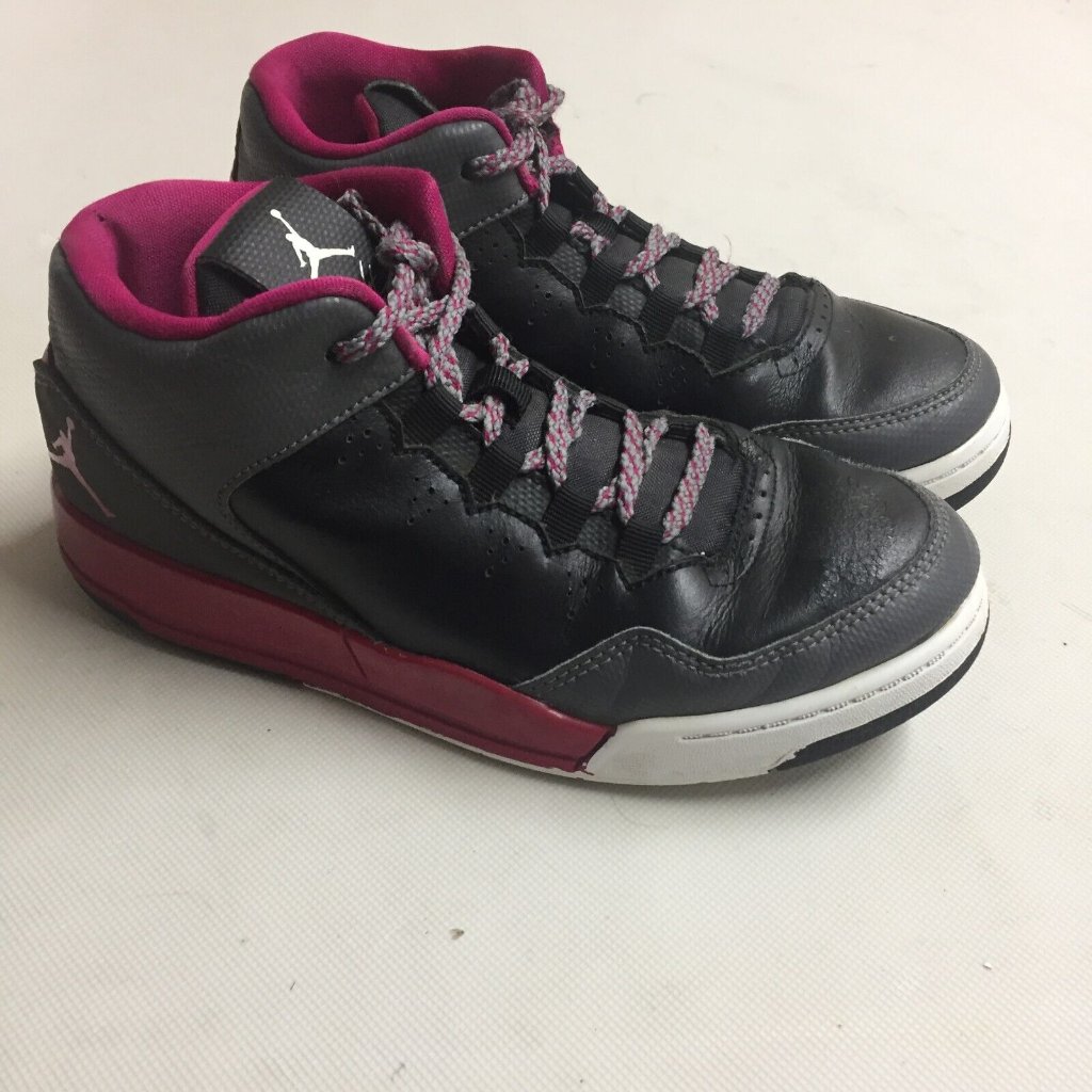 Nike Unisex Kids Jordan Flight Origin 2 Gray Boys Sneaker Shoes Size Us 2 Y